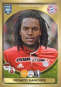Sticker Renato Sanches - FIFA 365: 2016-2017. East Europe n. 239 - Panini