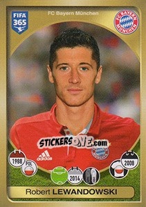 Sticker Robert Lewandowski - FIFA 365: 2016-2017. East Europe n. 242 - Panini