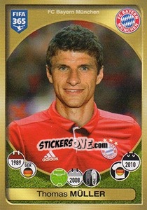 Cromo Thomas Müller - FIFA 365: 2016-2017. East Europe - Panini