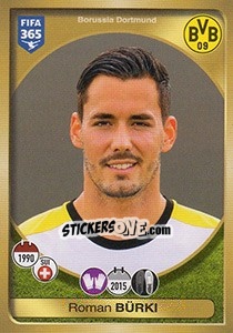 Sticker Roman Bürki - FIFA 365: 2016-2017. East Europe n. 244 - Panini