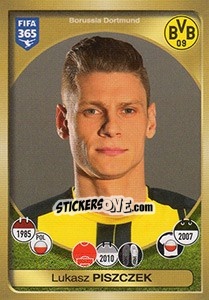 Sticker Lukasz Piszczek - FIFA 365: 2016-2017. East Europe n. 247 - Panini