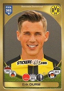 Cromo Erik Durm - FIFA 365: 2016-2017. East Europe - Panini