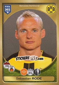 Sticker Sebastian Rode - FIFA 365: 2016-2017. East Europe n. 254 - Panini