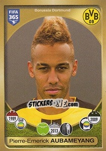 Sticker Pierre-Emerick Aubameyang - FIFA 365: 2016-2017. East Europe - Panini