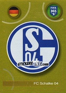 Cromo FC Schalke 04 logo - FIFA 365: 2016-2017. East Europe - Panini