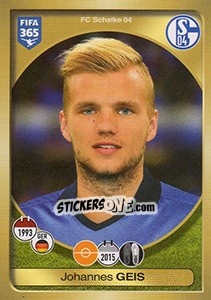 Sticker Johannes Geis - FIFA 365: 2016-2017. East Europe - Panini