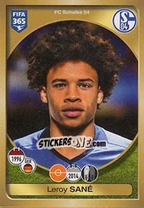 Sticker Leroy Sané - FIFA 365: 2016-2017. East Europe n. 267 - Panini