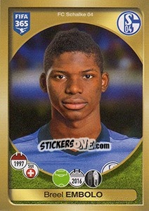 Sticker Breel Embolo - FIFA 365: 2016-2017. East Europe n. 269 - Panini