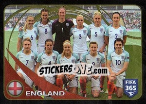 Sticker England - FIFA 365: 2016-2017. East Europe n. 289 - Panini