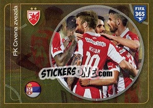 Sticker FK Crvena Zvezda team - FIFA 365: 2016-2017. East Europe - Panini