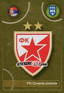 Cromo FK Crvena Zvezda logo - FIFA 365: 2016-2017. East Europe - Panini