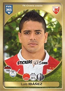 Sticker Luis Ibáñez - FIFA 365: 2016-2017. East Europe - Panini