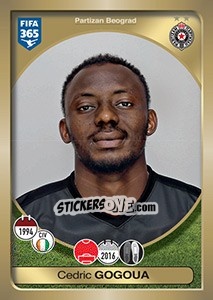 Cromo Cédric Gogoua - FIFA 365: 2016-2017. East Europe - Panini