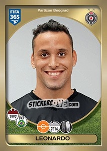 Cromo Leonardo da Silva Souza - FIFA 365: 2016-2017. East Europe - Panini