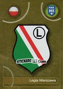 Sticker Legia Warszawa logo - FIFA 365: 2016-2017. East Europe - Panini
