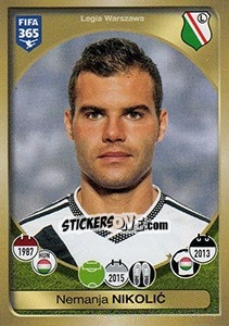 Cromo Nemanja Nikolic - FIFA 365: 2016-2017. East Europe - Panini