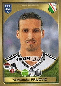 Sticker Aleksandar Prijovic - FIFA 365: 2016-2017. East Europe n. 351 - Panini