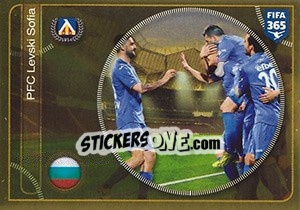 Cromo PFC Levski Sofia team - FIFA 365: 2016-2017. East Europe - Panini