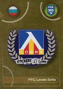 Sticker PFC Levski Sofia logo - FIFA 365: 2016-2017. East Europe - Panini