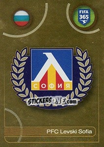 Figurina PFC Levski Sofia logo - FIFA 365: 2016-2017. East Europe - Panini