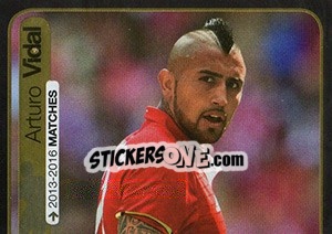 Sticker Arturo Vidal (FC Bayern München) - FIFA 365: 2016-2017. East Europe n. 374 - Panini