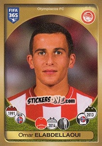 Sticker Omar Elabdellaoui - FIFA 365: 2016-2017. East Europe - Panini