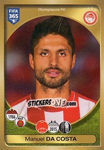 Sticker Manuel Da Costa - FIFA 365: 2016-2017. East Europe - Panini