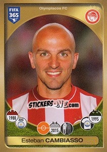 Cromo Esteban Cambiasso - FIFA 365: 2016-2017. East Europe - Panini