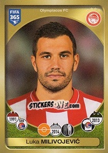 Sticker Luka Milivojevic - FIFA 365: 2016-2017. East Europe n. 391 - Panini
