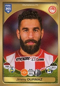 Sticker Jimmy Durmaz - FIFA 365: 2016-2017. East Europe n. 392 - Panini