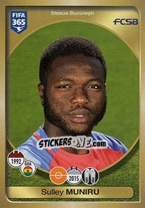 Cromo Sulley Muniru - FIFA 365: 2016-2017. East Europe - Panini