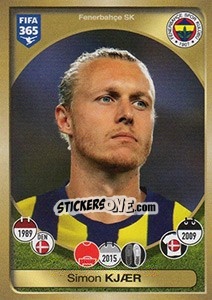 Sticker Simon Kjaer - FIFA 365: 2016-2017. East Europe n. 409 - Panini