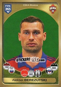 Sticker Aleksei Berezutski - FIFA 365: 2016-2017. East Europe - Panini