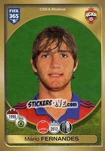 Sticker Mário Fernandes - FIFA 365: 2016-2017. East Europe n. 428 - Panini
