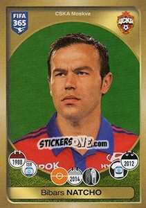 Sticker Bibras Natkho - FIFA 365: 2016-2017. East Europe n. 431 - Panini