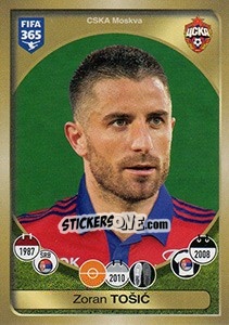 Cromo Zoran Tošic - FIFA 365: 2016-2017. East Europe - Panini