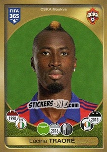 Sticker Lacina Traoré - FIFA 365: 2016-2017. East Europe - Panini