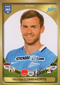 Figurina Nicolas Lombaerts - FIFA 365: 2016-2017. East Europe - Panini