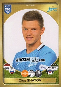 Sticker Oleg Shatov - FIFA 365: 2016-2017. East Europe n. 445 - Panini