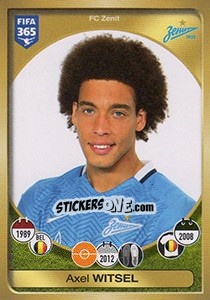 Sticker Axel Witsel - FIFA 365: 2016-2017. East Europe n. 446 - Panini