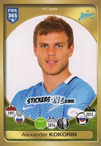 Sticker Aleksandr Kokorin - FIFA 365: 2016-2017. East Europe n. 448 - Panini