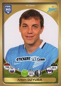 Sticker Artem Dzyuba - FIFA 365: 2016-2017. East Europe - Panini