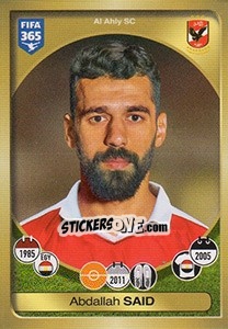 Sticker Abdallah Said - FIFA 365: 2016-2017. East Europe n. 459 - Panini