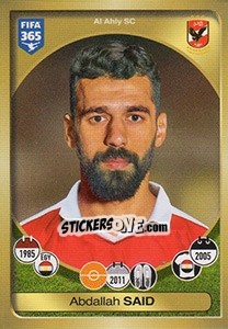 Sticker Abdallah Said - FIFA 365: 2016-2017. East Europe - Panini