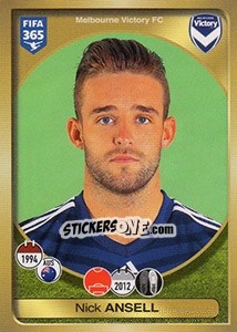 Sticker Nick Ansell - FIFA 365: 2016-2017. East Europe - Panini