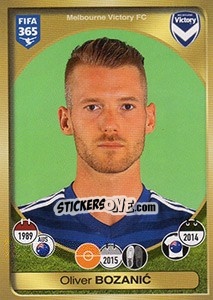 Sticker Oliver Bozanic - FIFA 365: 2016-2017. East Europe - Panini