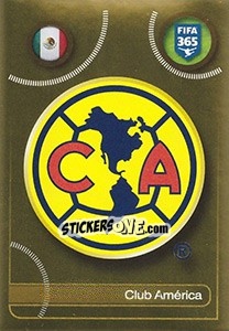 Cromo Club América logo - FIFA 365: 2016-2017. East Europe - Panini