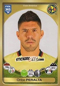 Sticker Oribe Peralta - FIFA 365: 2016-2017. East Europe n. 501 - Panini