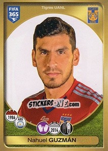 Sticker Nahuel Guzmán - FIFA 365: 2016-2017. East Europe n. 502 - Panini