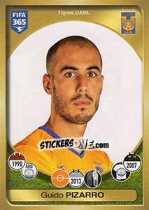 Cromo Guido Pizarro - FIFA 365: 2016-2017. East Europe - Panini